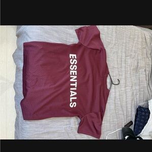 Fear of God Essentials jersey - Burgundy - Size L